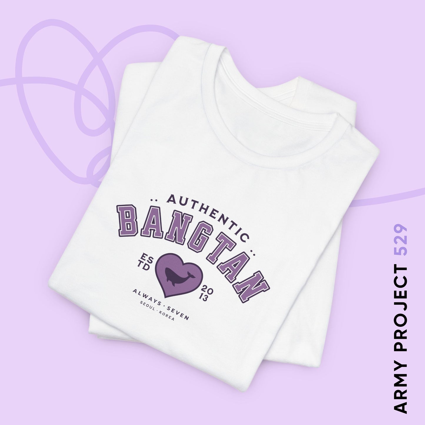 OT7 Short Sleeve Shirt - Bangtan Athletics - Fanmade BTS Merch - Unisex Jersey T-Shirt