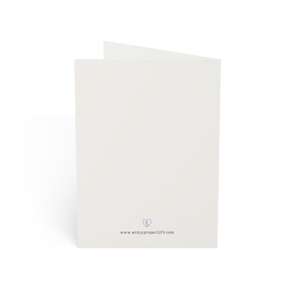 Fanmade BTS Greeting Card - Yoongi Encouragement Quote - Vintage Floral Artwork