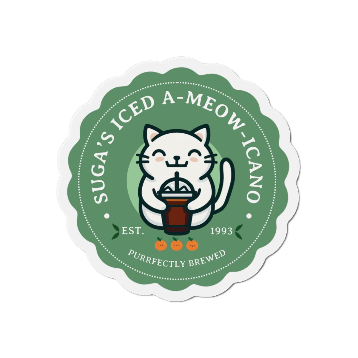 SUGA Iced A-meow-icano Bakery Series Die-Cut Magnet