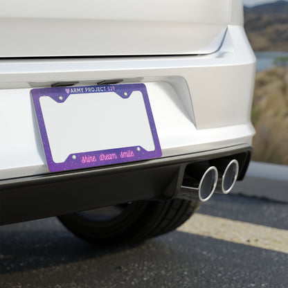 Shine Dream Smile USA License Plate Frame