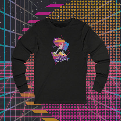 Jimin Long Sleeve Shirt - Fanmade BTS Retro Series - 80s Pop Aesthetic - Soft Unisex T-Shirt