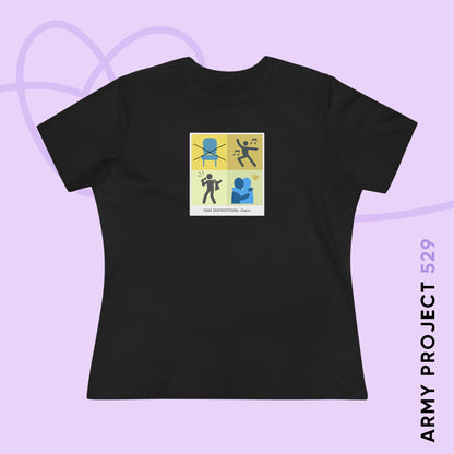 Jimin Care Instructions Women's Relaxed Jersey Short Sleeve Tee