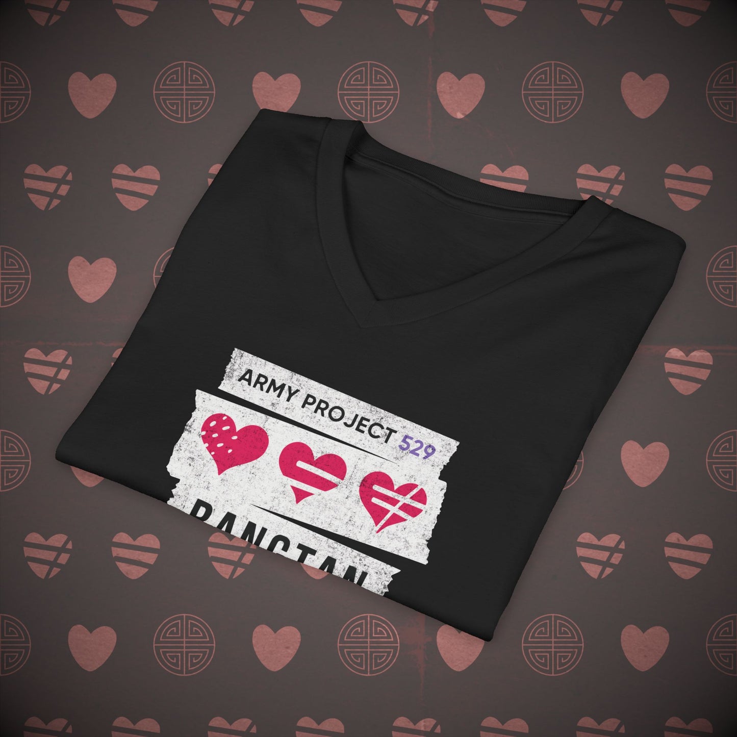 OT7 V-Neck Shirt - AP529 <3 Bangtan - Unisex Jersey T-Shirt