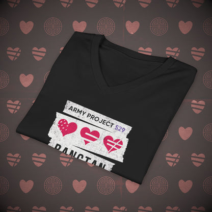 OT7 V-Neck Shirt - AP529 <3 Bangtan - Unisex Jersey T-Shirt