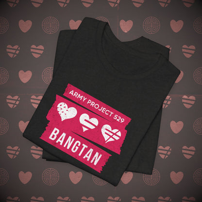 OT7 Short Sleeve Shirt (Red) - AP529 <3 Bangtan - Unisex Jersey T-Shirt