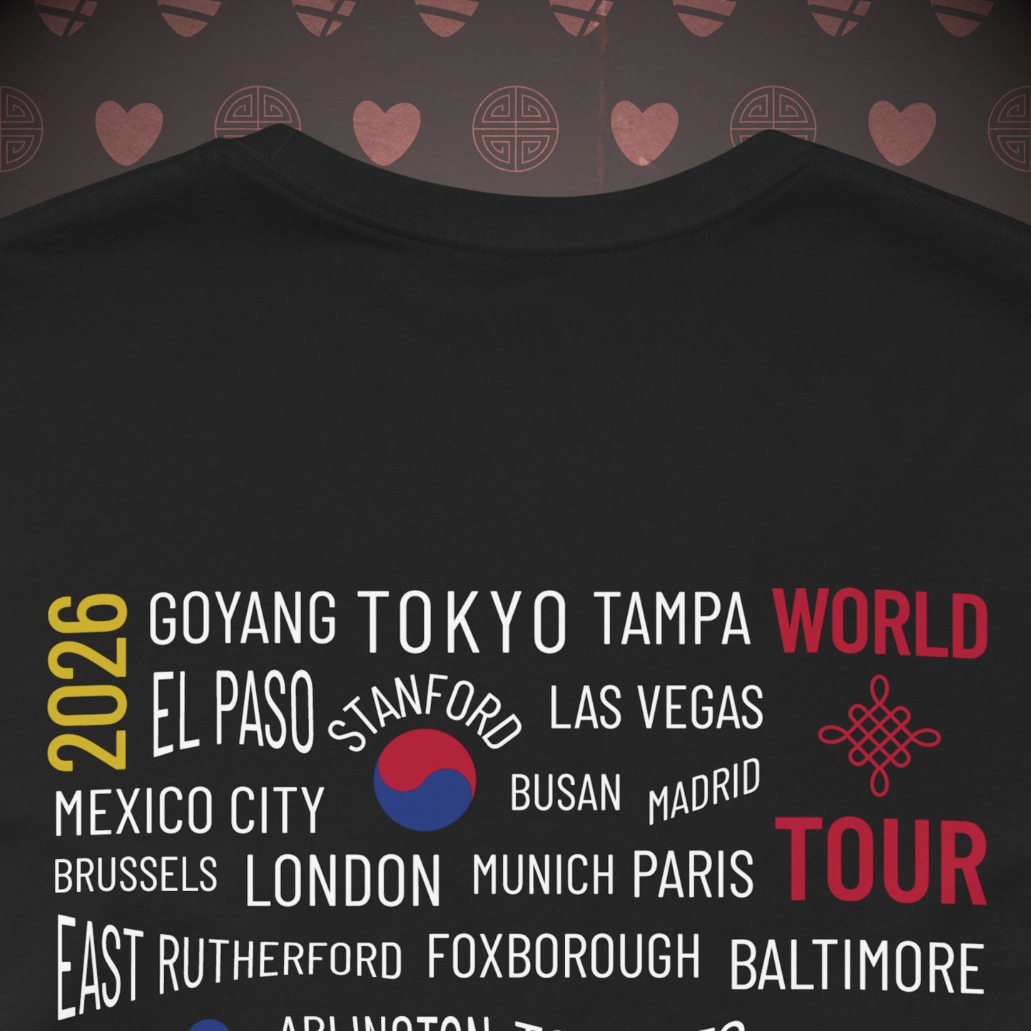 OT7 Short Sleeve Shirt - What's Your Arirang? Globe and Cities - Unisex Jersey T-Shirt