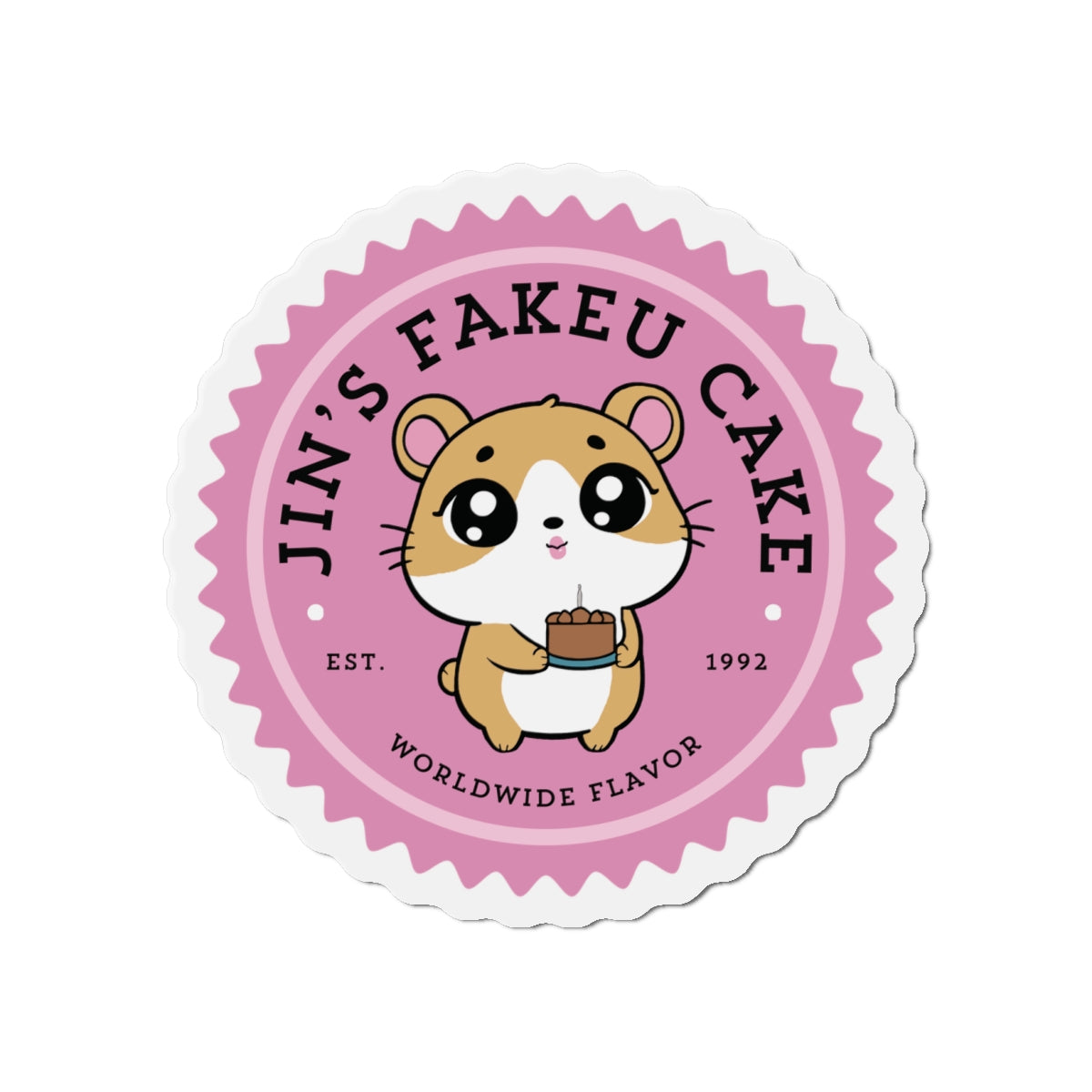 Jin's Fakeu Cake Bakery Series Die-Cut Magnet