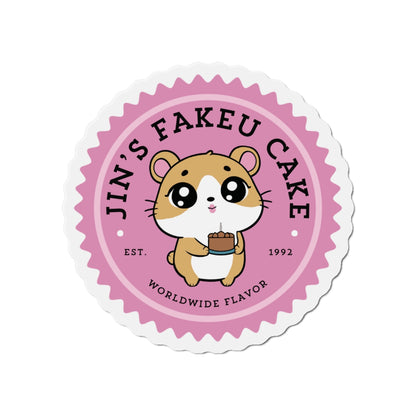 Jin Fridge Magnet - Cute Fanmade BTS Merch - Jin's Fakeu Cake - Subtle ARMY Decor