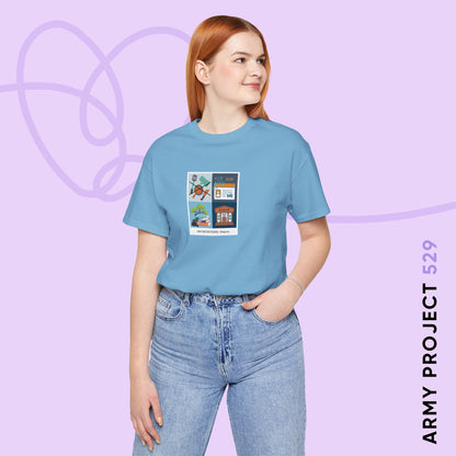 Namjoon Short Sleeve Shirt - Funny Fanmade Merch - Care Instructions - Soft Unisex T-Shirt