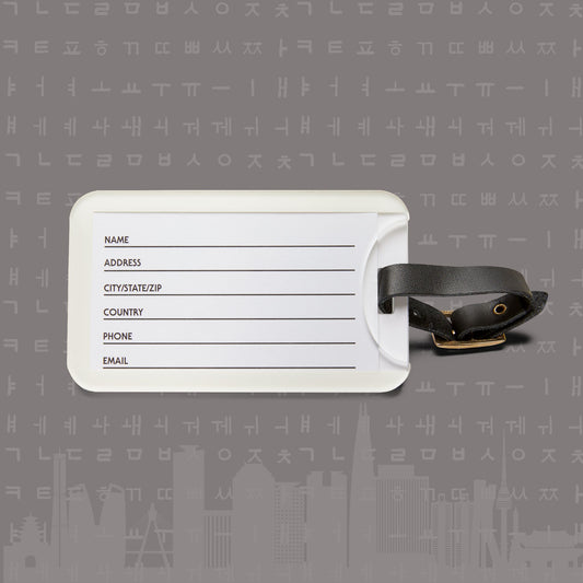 OT7 Reunion Luggage Tag - Fanmade BTS Merch - Original Chibi Artwork - ARMY Travel Accessories