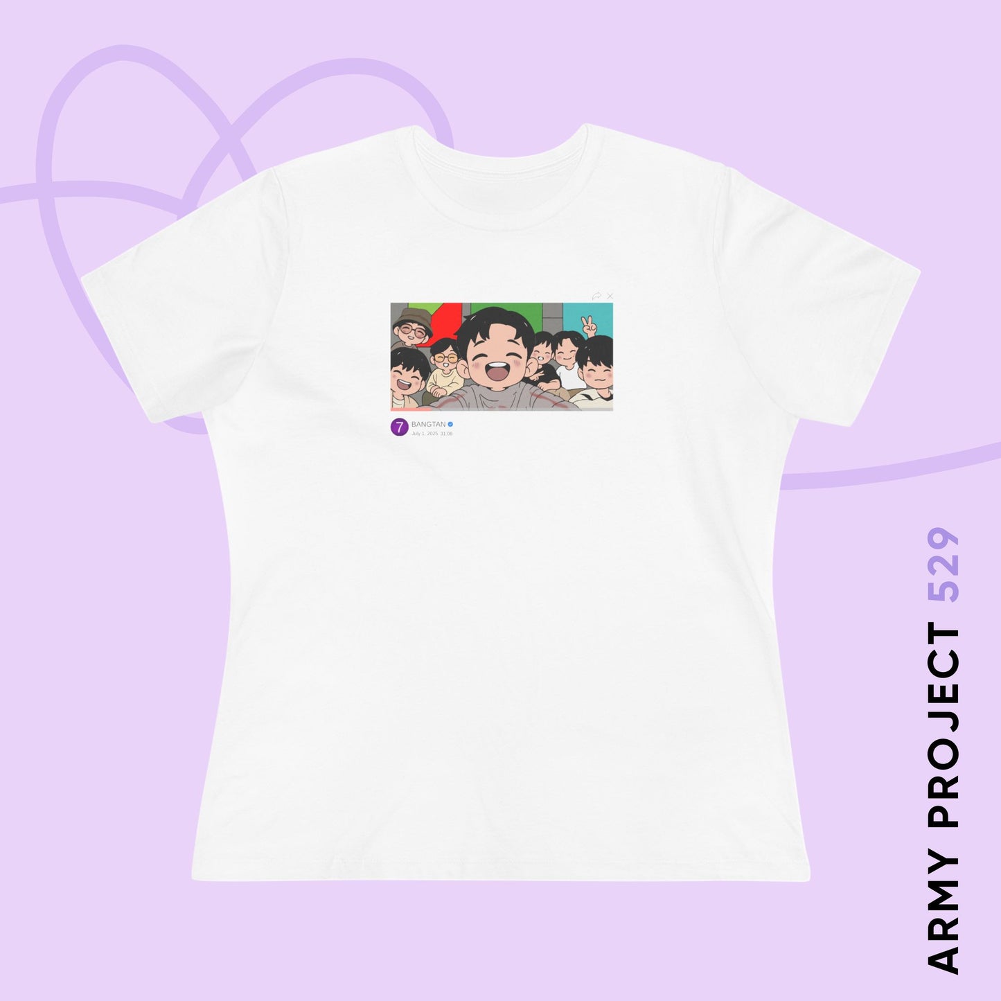 OT7 Live 2025 Women's Relaxed Jersey Short Sleeve Tee