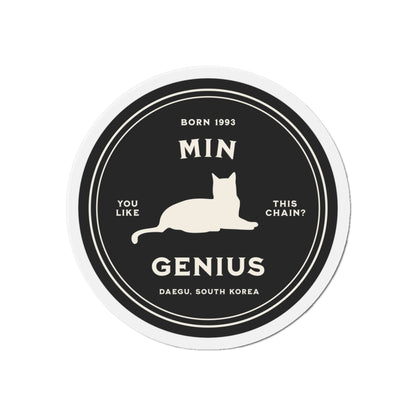 Min Genius Badge Series Die-Cut Magnet