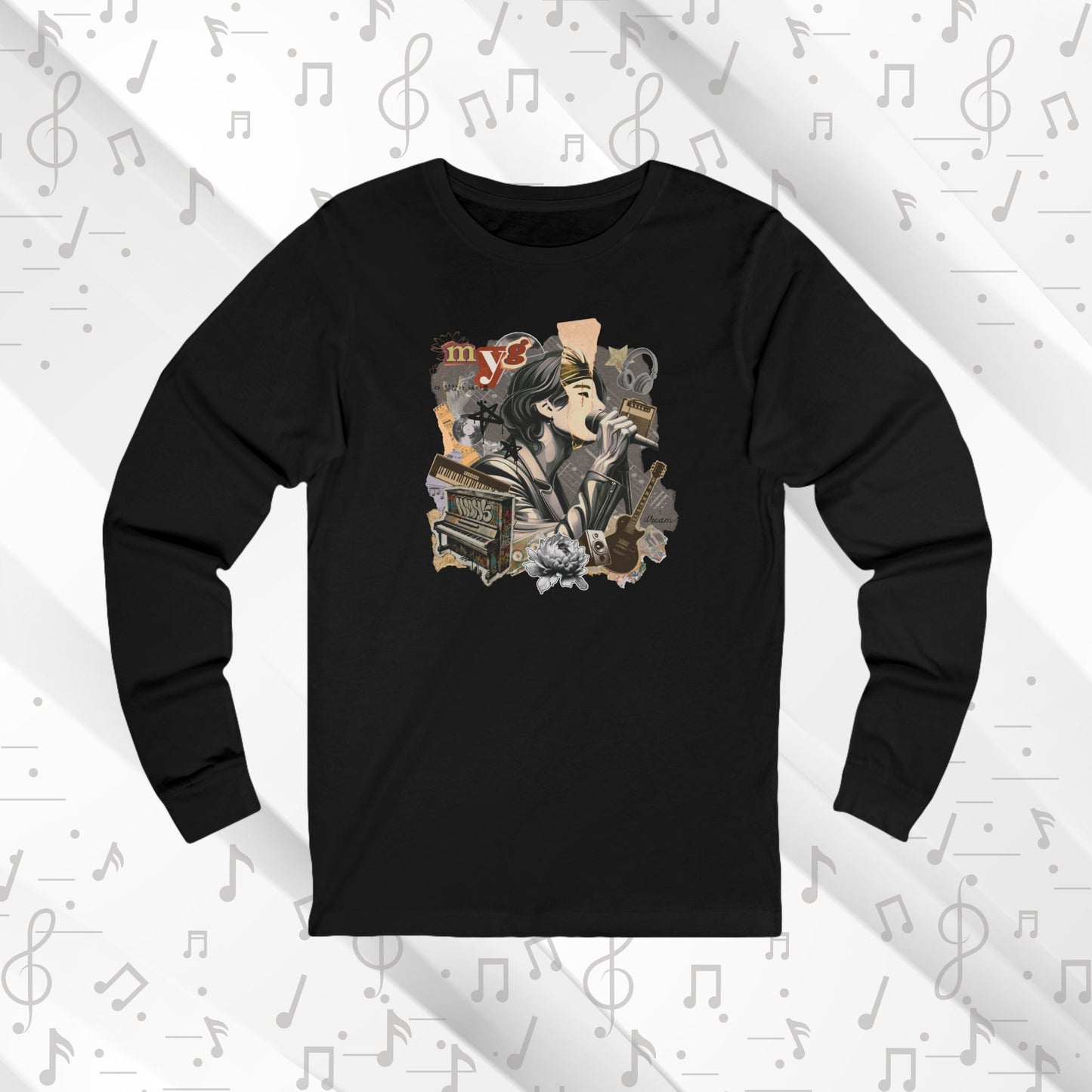 Yoongi 2010s Retro Series Unisex Jersey Long Sleeve Tee