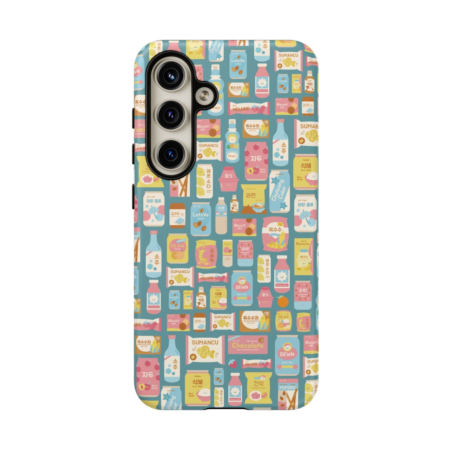 Sweet Pastel Korean Snacks Tough Phone Case - Cute K-Pop Merch - iPhone, Galaxy, Pixel Cover