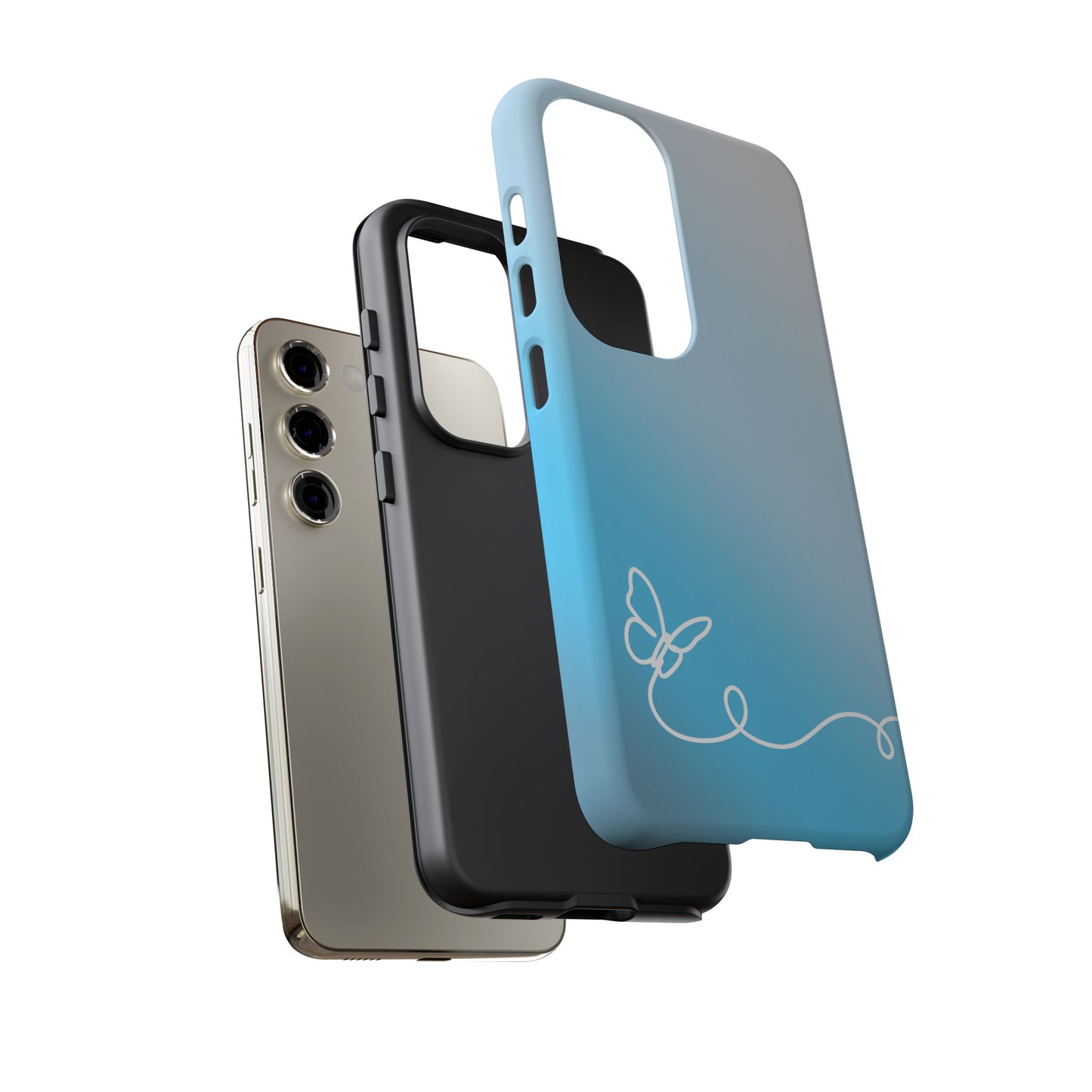 Clear Sunrise Ombre Tough Phone Case