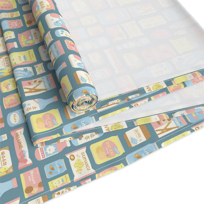 Sweet Pastel Korean Snack Table Runner - Cute K-Pop Home Decor - Cotton Twill or Polyester