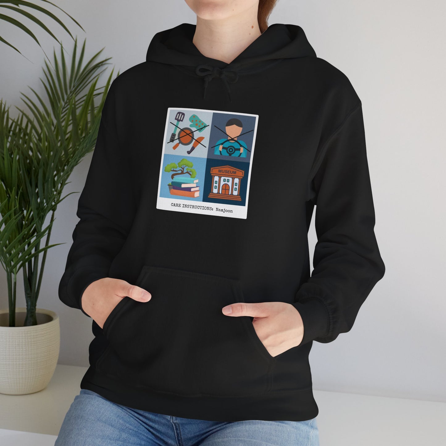 Namjoon Hoodie - Funny Fanmade BTS Merch - Care Instructions - Cozy Unisex Sweatshirt