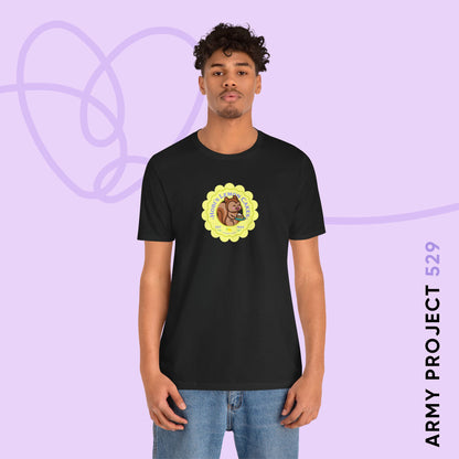 Hobi Short Sleeve Shirt - Cute Fanmade BTS Merch - Hobi's Lemon Cakes - Soft Unisex T-Shirt