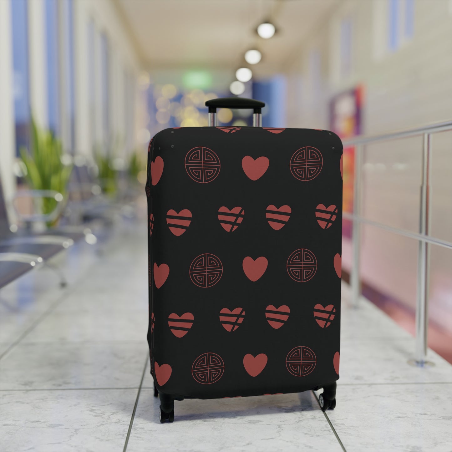 OT7 Luggage Cover - Three Hearts - Bangtan Travel Accessories