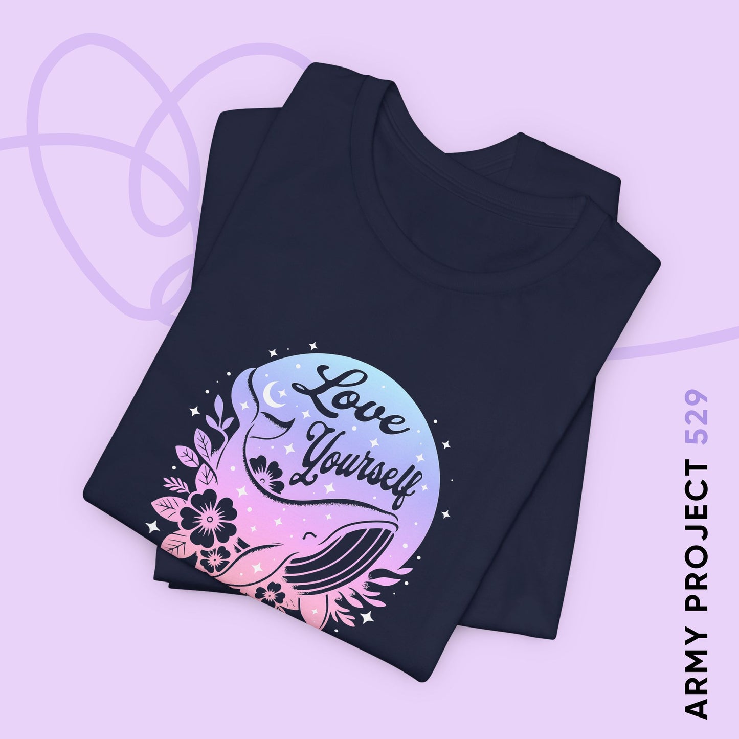 OT7 Short Sleeve Shirt - Love Yourself - Fanmade BTS Merch - Soft Unisex T-Shirt