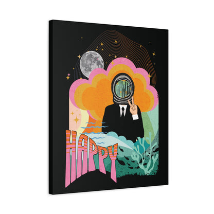 Jin Canvas Wall Art - Fanmade BTS Retro Series - 60s Mod Aesthetic - Framed Wall Decor