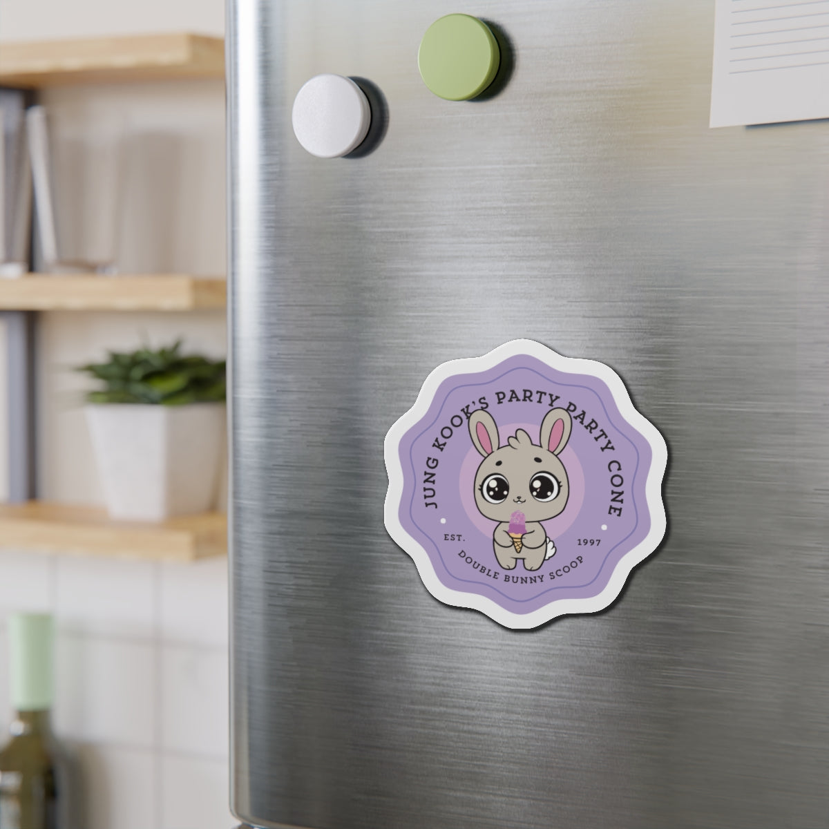 Jungkook Party Party Cone Bakery Series Die-Cut Magnet