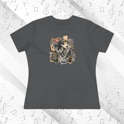 Yoongi Women's Tee - BTS Fanmade Retro Series - 2010s Rock Aesthetic - Soft Jersey T-Shirt