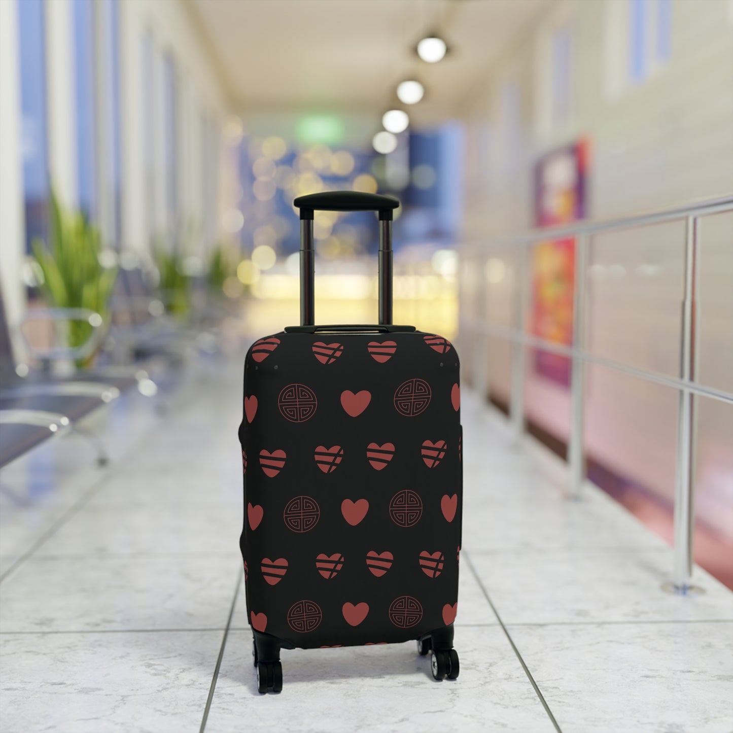 OT7 Luggage Cover - Three Hearts - Bangtan Travel Accessories