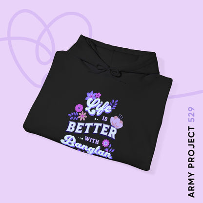 OT7 Hoodie - Life is Better with Bangtan - Fanmade BTS Merch - Cozy Unisex Sweatshirt