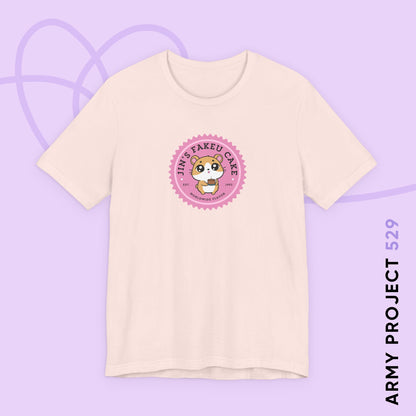 Jin Short Sleeve Shirt - Cute Fanmade BTS Merch - Jin's Fakeu Cake - Soft Unisex T-Shirt