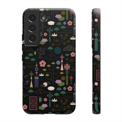 Norigae Night Garden Tough Phone Case - Elegant K-Pop Merch - iPhone, Galaxy, Pixel Cover