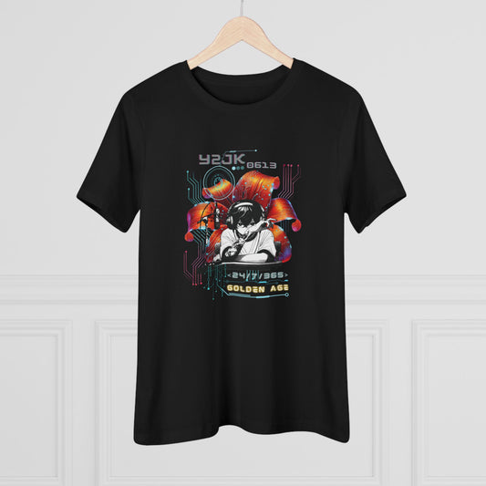 Jung Kook Women's Tee - BTS Fanmade Retro Series - Y2K Gamer Aesthetic - Soft Jersey T-Shirt