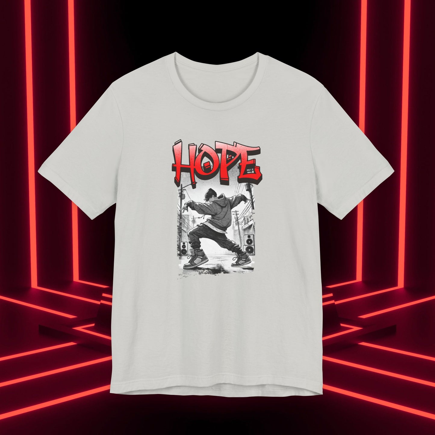 Hobi Concert Short Sleeve Shirt - HOTS with Hope (Stop Sign Ver.) - Fanmade BTS Merch - Soft Unisex T-Shirt
