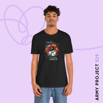 Jung Kook Short Sleeve Shirt - Fanmade BTS Retro Series - Y2K Gamer Aesthetic - Soft Unisex T-Shirt