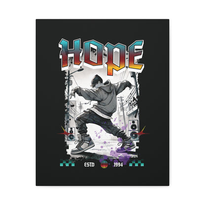 Hobi Canvas Wall Art - Fanmade BTS Retro Series - 90s Hip-Hop Aesthetic - Framed Wall Decor