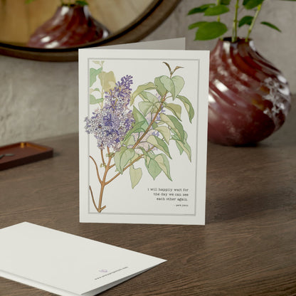 Fanmade BTS Greeting Card - Jimin Love & Friendship Quote  - Vintage Floral Artwork