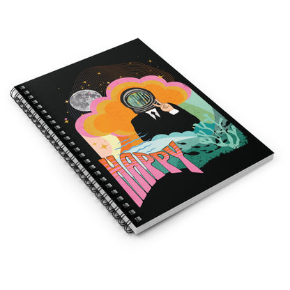 Jin Notebook - Fanmade BTS Retro Series - 60s Mod Aesthetic - Spiral-Bound Journal