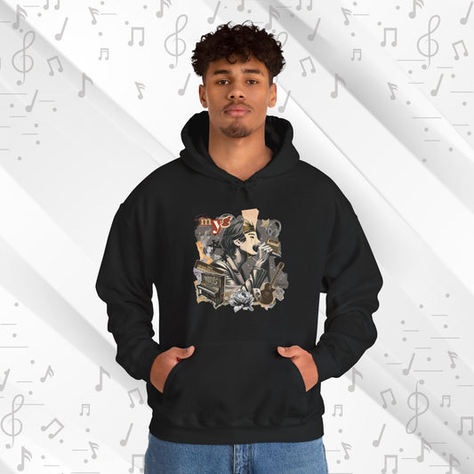 Yoongi Hoodie - Fanmade BTS Retro Series - 2010s Rock Aesthetic - Cozy Unisex Sweatshirt