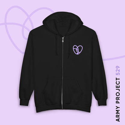 ARMY Project 529 Logo Unisex Heavy Blend™ Full Zip Hooded Sweatshirt