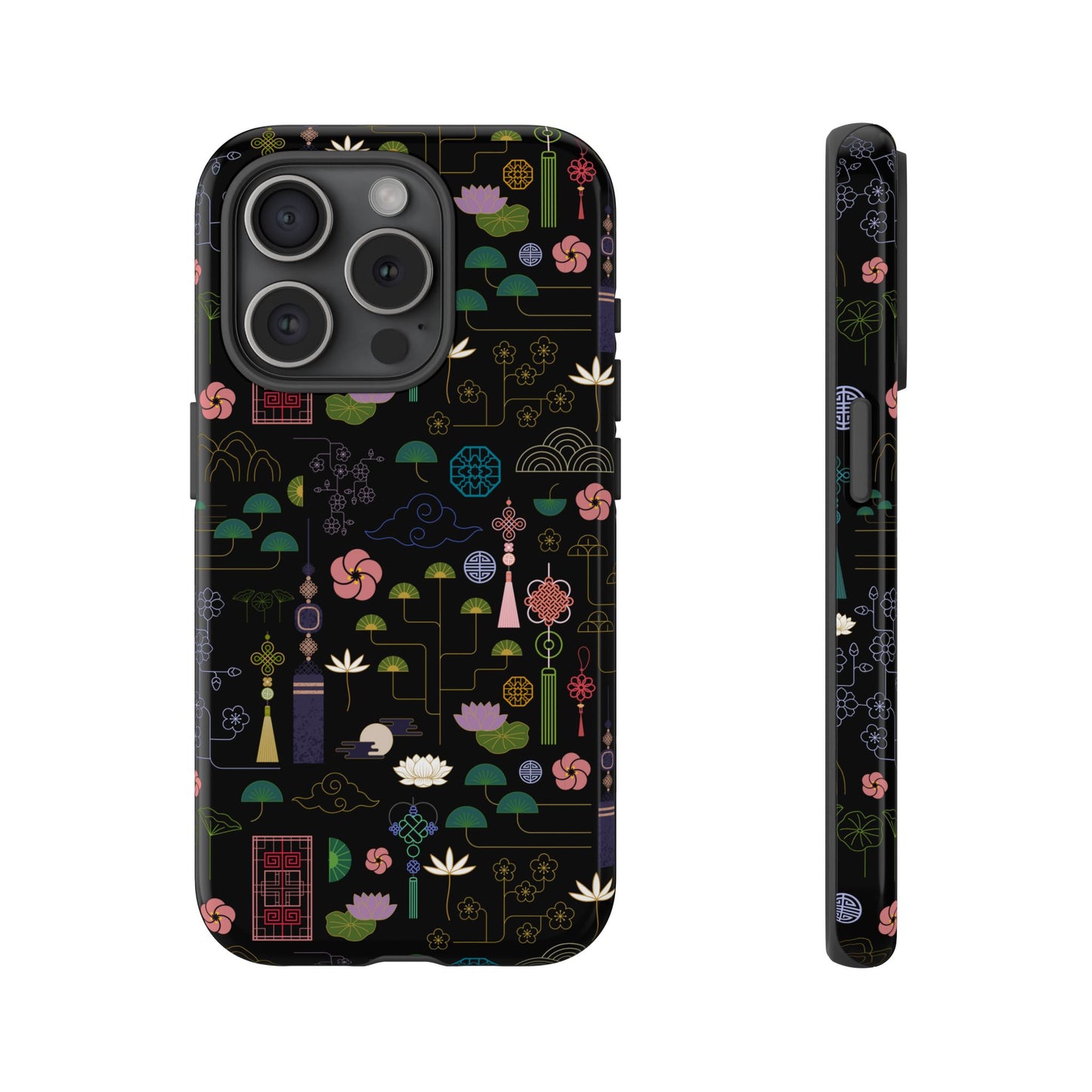 Norigae Night Garden Tough Phone Case - Elegant K-Pop Merch - iPhone, Galaxy, Pixel Cover