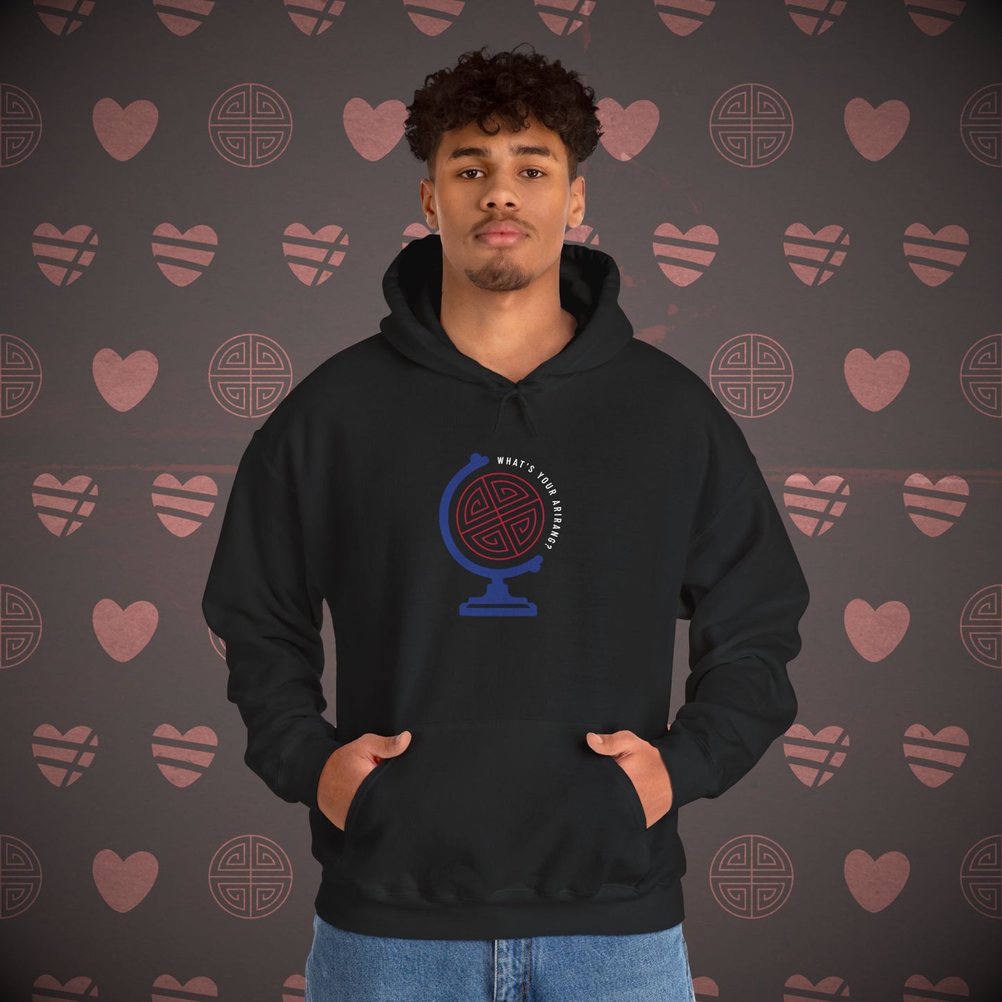 OT7 Hoodie - What's Your Arirang? Globe and Cities - Cozy Unisex Sweatshirt