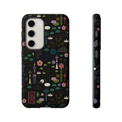 Norigae Night Garden Tough Phone Case - Elegant K-Pop Merch - iPhone, Galaxy, Pixel Cover