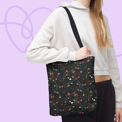Norigae Night Garden Tote Bag