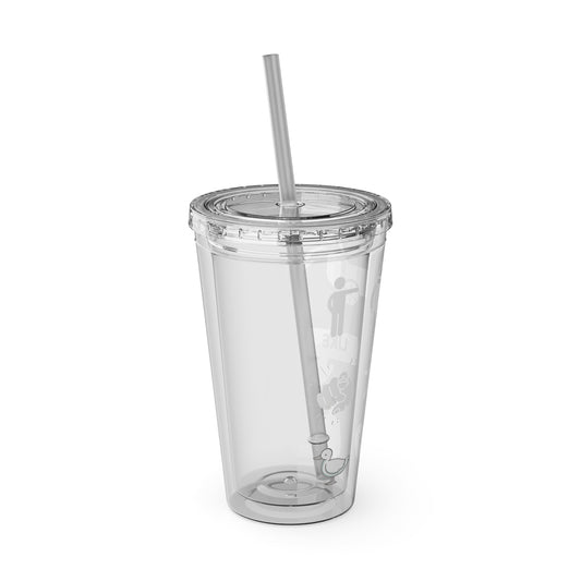 Walking Like a Duck Sunsplash Tumbler with Straw, 16oz