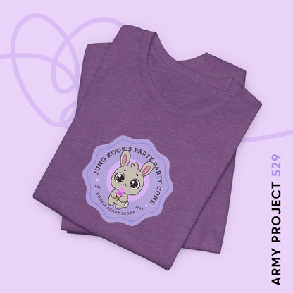 Jung Kook Short Sleeve Shirt - Cute Fanmade BTS Merch - Jung Kook's Party Party Cone - Soft Unisex T-Shirt