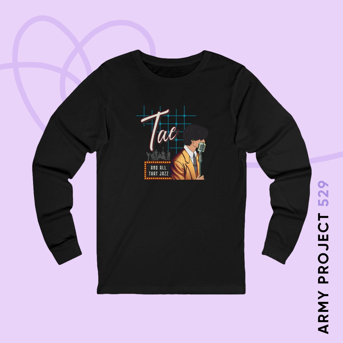 Taehyung Long Sleeve Shirt - Fanmade BTS Retro Series - 50s Vintage Aesthetic - Soft Unisex T-Shirt
