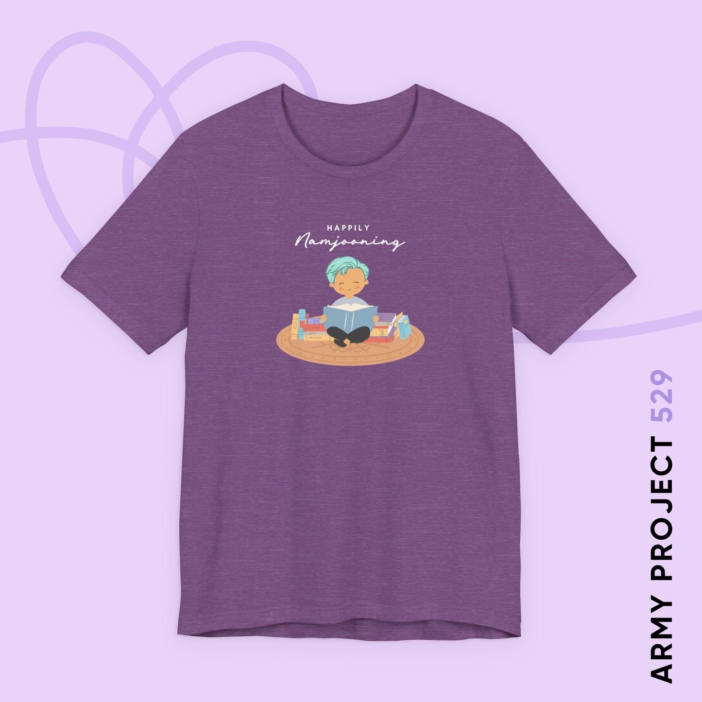 Namjoon Short Sleeve Shirt - Happily Namjooning - Fanmade BTS Merch - Unisex Jersey T-Shirt