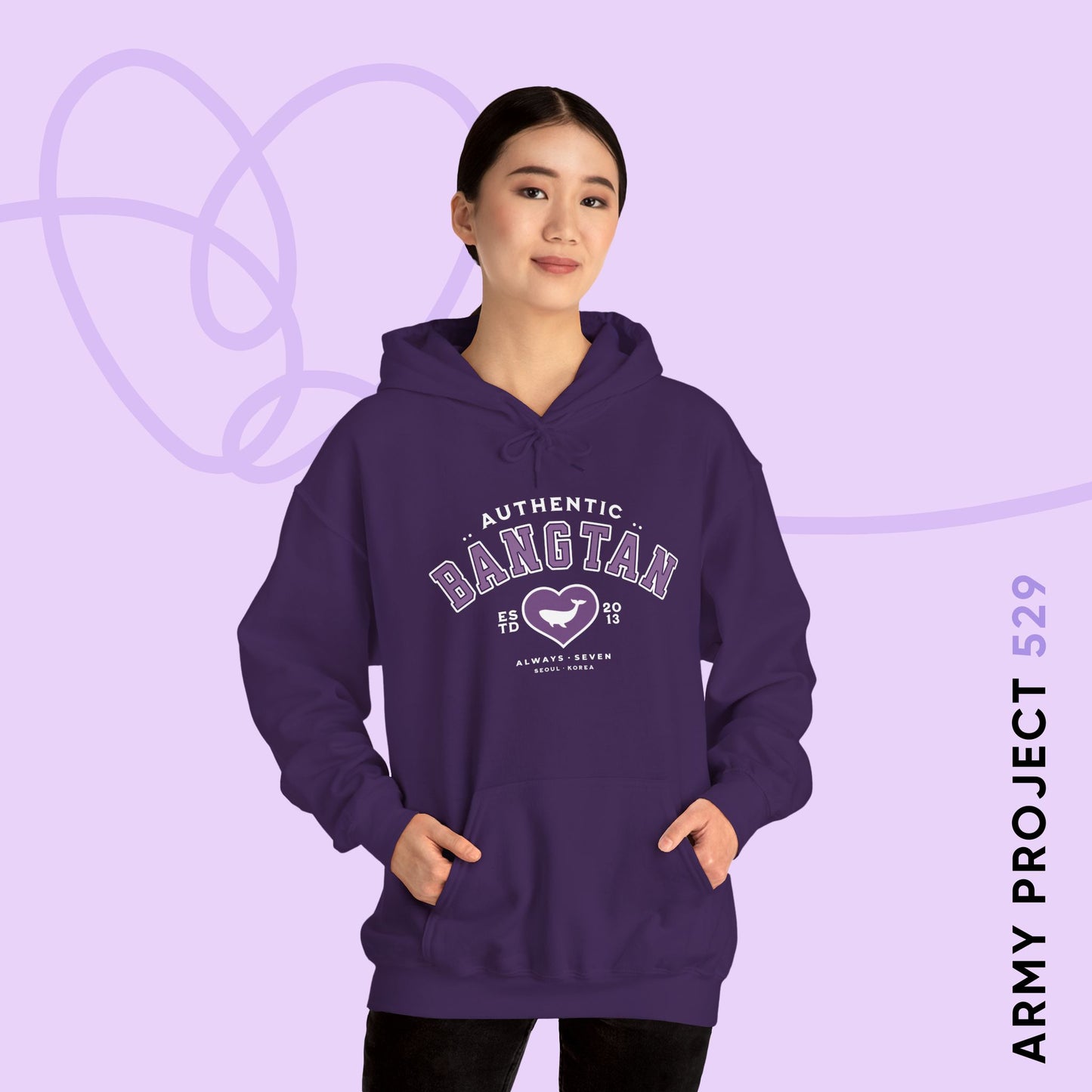 Authentic Bangtan Unisex Heavy Blend™ Hoodie