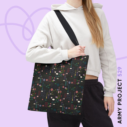 Norigae Night Garden Tote Bag