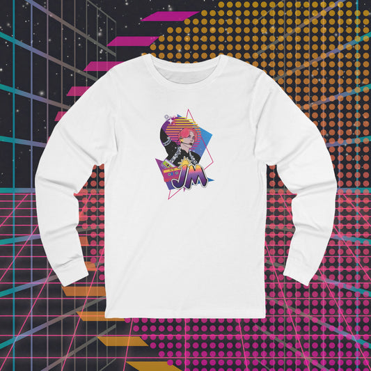 Jimin Long Sleeve Shirt - Fanmade BTS Retro Series - 80s Pop Aesthetic - Soft Unisex T-Shirt